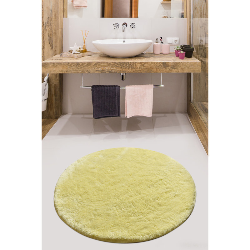 Tapis pour salle de bain Markleeville, Citron