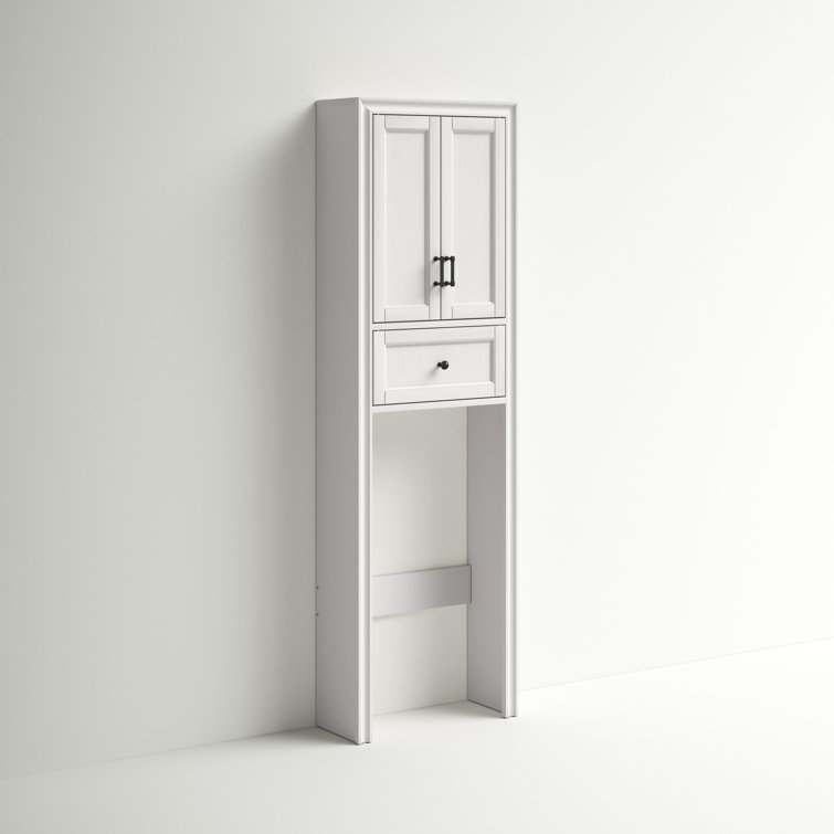 Burroughs 14.69 W x 42.7 H x 11.42 D Free-Standing Bathroom Shelves Andover Mills Finish: White