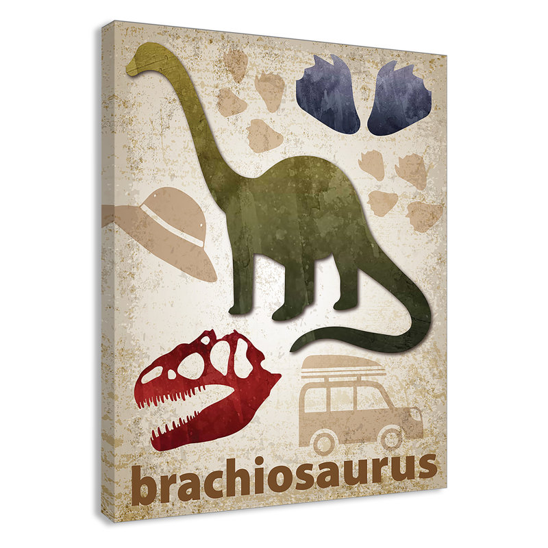 Adhésif décoratif dinosaures-03 ', H 14 po x l 11 po x P 1,5 po, Canevas