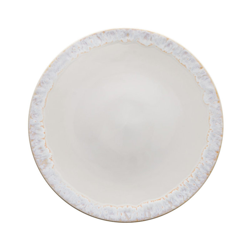 Taormina Fine Stoneware Chargers, White/Gray