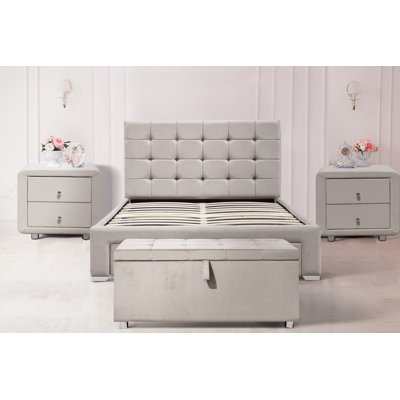Claymore Upholstered Storage Bed