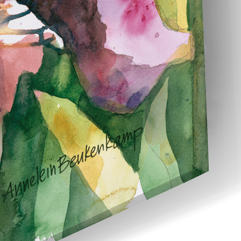 «Dépliant» par Annelein Beukenkamp, art mural en verre acrylique, H 24 po x l 16 po x P 0,2 po