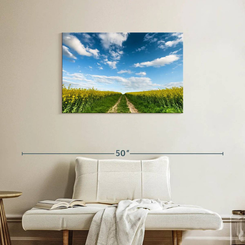 Chemin de champ de fleurs d'Alvord, H 24 po x l 36 po