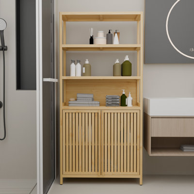 64" Tall Double-Door High-Capacity Multi-Scene Use Storage Rack