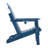 Outdoor HDPE Folding Adirondack Chair , Weather-Resistant Wood-Grain Lounge Chair-201428908