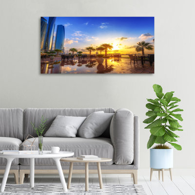 Abu Dhabi East - Wrapped Canvas Print