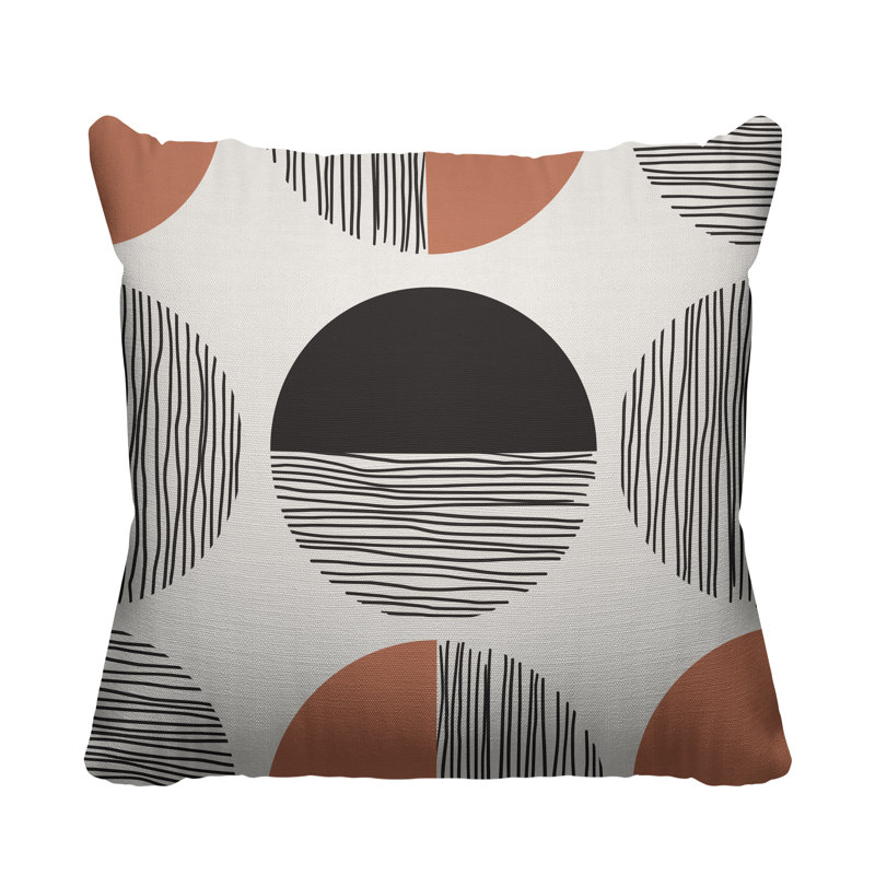 Coussin intérieur / extérieur Dubo, L 17 po x H 17 po, Saumon