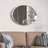 Stainless Steel Oval Mirror-124378212