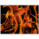 Fire Photo 4.25 in. x 4.25 in. Ceramic Decorative Mural