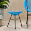 Table d'appoint d'extérieur moderne avec plateau en verre trempé-891604571