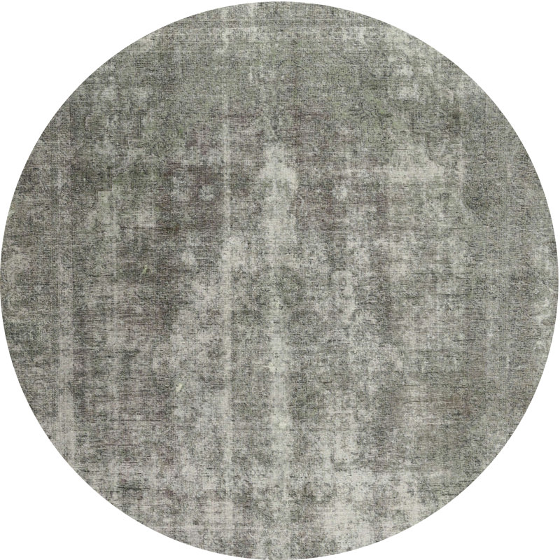 Tapis gris Deemer, Rond 5 pi