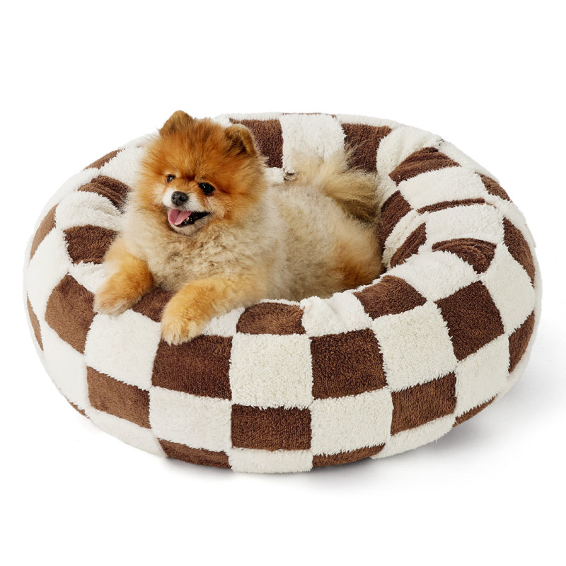 Lit pour chien Lesure Donut Lesure, S (H 7 po x l 23 po x P 23 po), Nuage brun