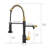 Pull Down Water Filter Kitchen Faucet - Purifier Drinking Sink Tap In Black And Gold Energy Efficient With For