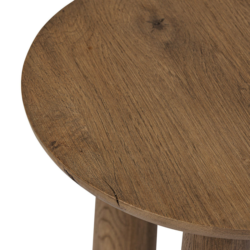 Cooper Solid Wood End Table, Light Brown