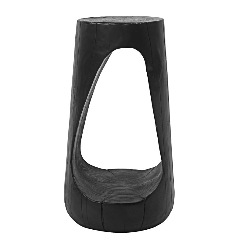 Outdoor Side Table, Black