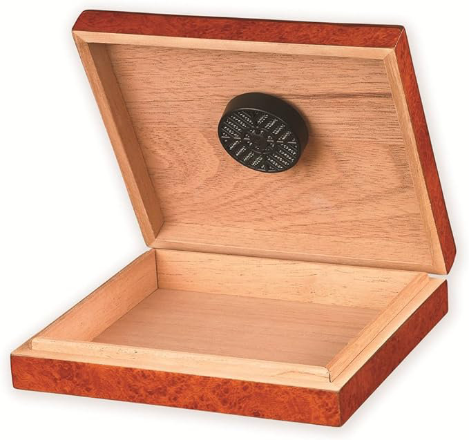 Kanisa Wood Cigar Humidor, Burl