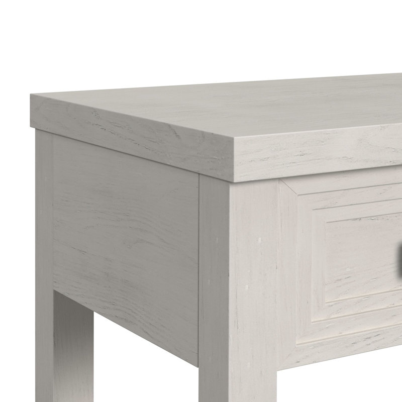 Ensemble de tables d'appoint 3 pièces Raytcho en blanc antique - table basse, table de bout et table de canapé