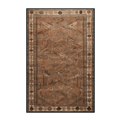 Machine Washable Turkish Brown Area Rug
