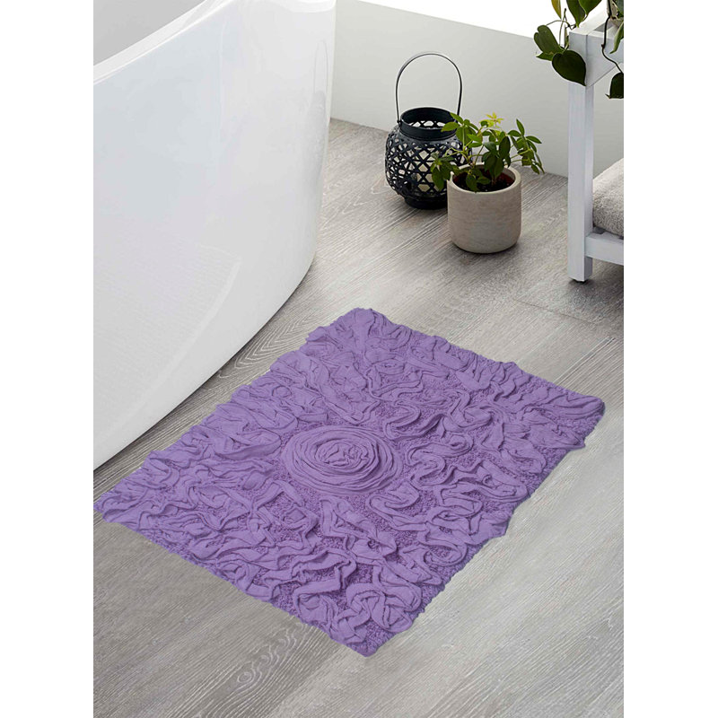 Tapis pour salle de bain Schoenberger, L 24 po x l 17 po, Mauve