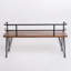 Banc industriel en bois et métal