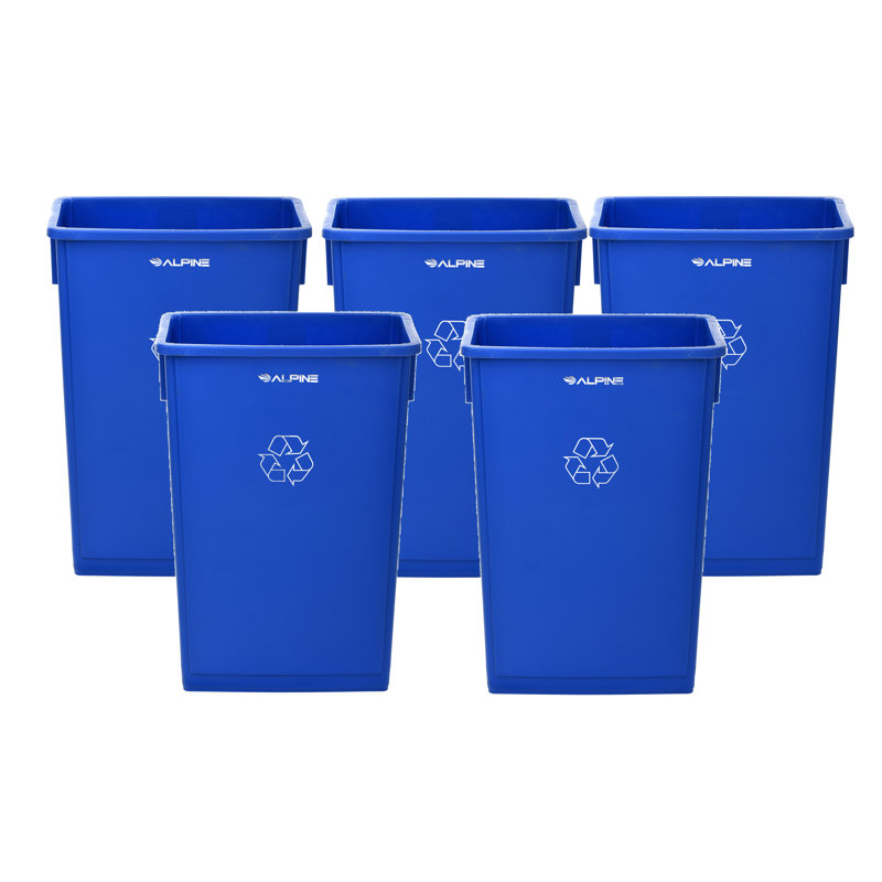 115 gallons Poubelle Slim, Bleu