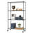  63” H x 36” W x 14” D 4-Tier Shelving Unit with Locking Casters