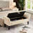 51.5" Bed Bench With Storage Beige Velvet-1237168509