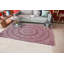 Tapis taupe / blanc mauve-60605291
