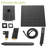 Shower System In Matte Black With Waterfall Tub Spout Feature - 12 Inch Ceiling Mount Square Rainfall Head, Handheld Shower, Valve, Easy Installation & Hygiene Maintenance Routines Mounted Attachment-121169623