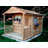 Clubhouse 10 ft. W x 14 ft. D Western Red Cedar Wood Storage Shed-166689614