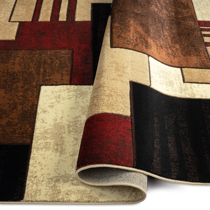 Saidey Geometric Indoor Rug, Rectangle 5' x 7'