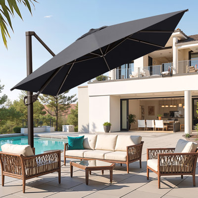 153'' X 116'' Outdoor Cantilever Umbrella, Weighted Base Does Not Include