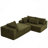 Boneless Modern Upholstered Sectional Sofa With 6 Pillows, No assembly required-2145291312-2134752906-2129649635