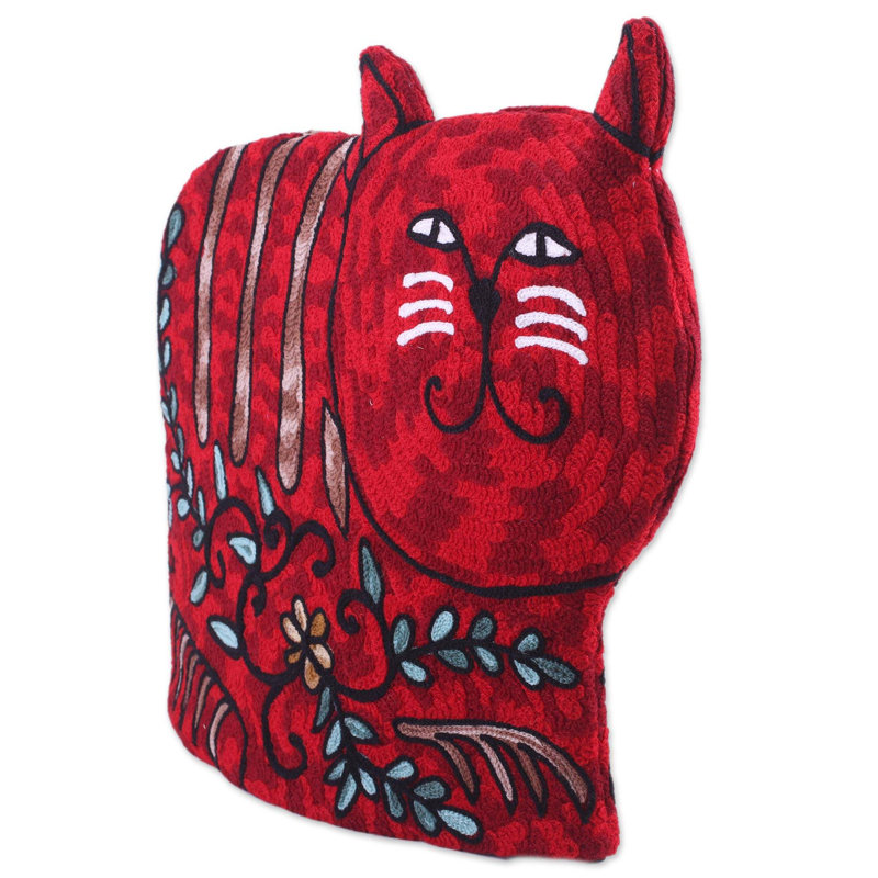 Thé douillet en laine Rosalind Wheeler Alberto, Rouge