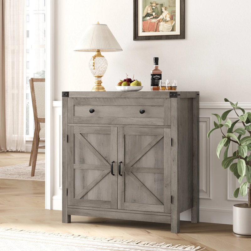 Buffet 29,9 po, Gris cendre