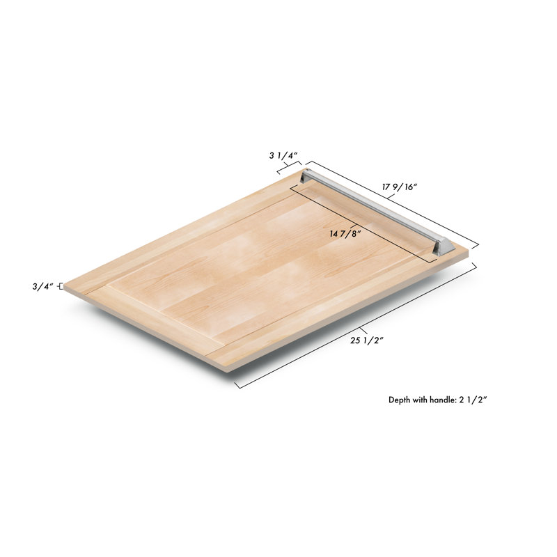 ZLINE 18 in. Tallac Series Dishwasher in Unfinished Wood & Traditonal Handle, 51dBa
