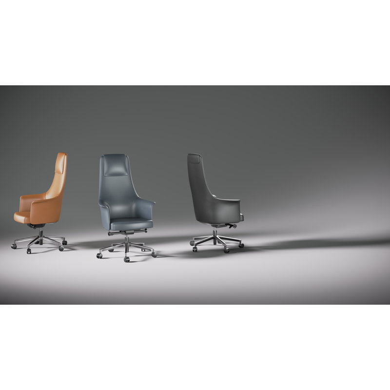 Bolo Swivel Executive Chair, Saddle