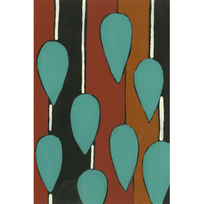 Motif rouille et sarcelle V