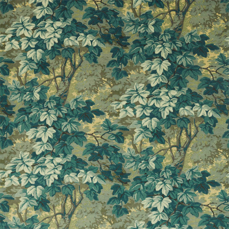 Richmond Park Velvet Fabric, Evergreen