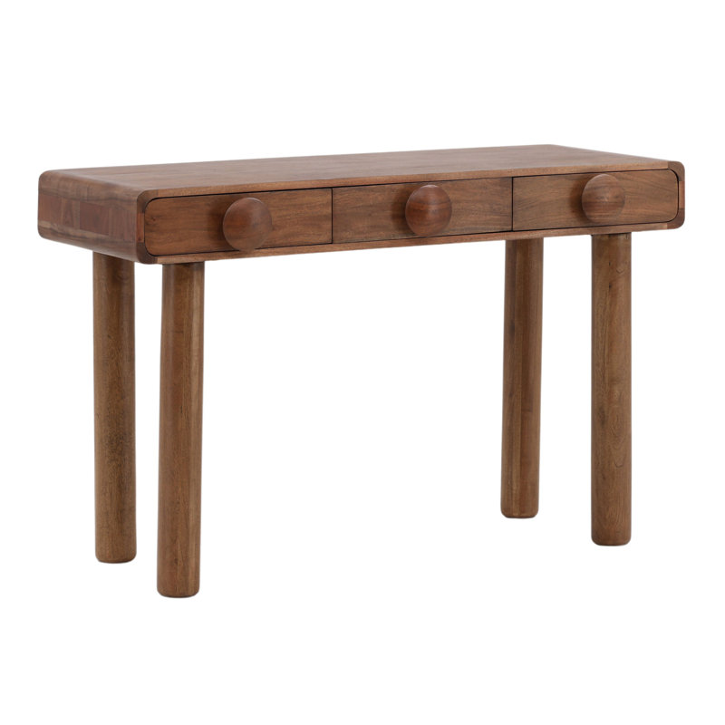 Rosie 47" Wide Writing Desk, Brown