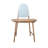Oak Wood And MDF Vanity Table With Mirror And 2 Hand-Woven Rattan Baskets