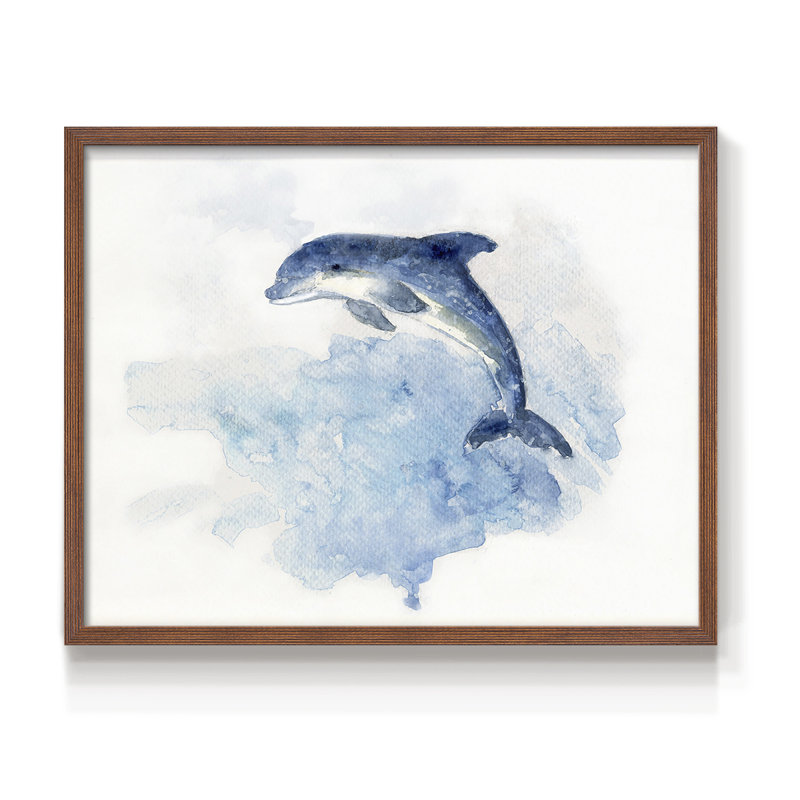 Wave Jumping -Framed Print - Restickable