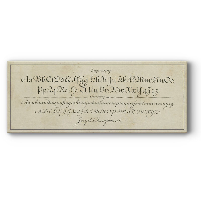 " Manuscript Sampler V ", 12" H x 30" W x 1.5" D