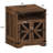 Brown Double-Door Nightstand