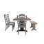 Fortville 78" Solid Wood Top 6-Piece Dining Set With French Ladder Back Chairs And Bench-690257124-690257145