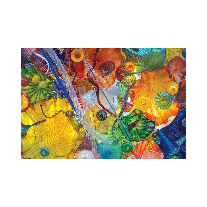 «Glass Art Wall I» par Louis Ruth - Photographie sur toile tendue, H 12 po x l 18 po x 1,5 po