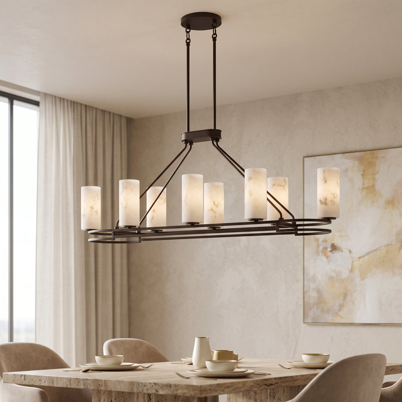 Aurelia 8-Light Linear Island Chandelier
