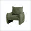 Fauteuil d'appoint surdimensionné en chenille 34,3 po-129386669