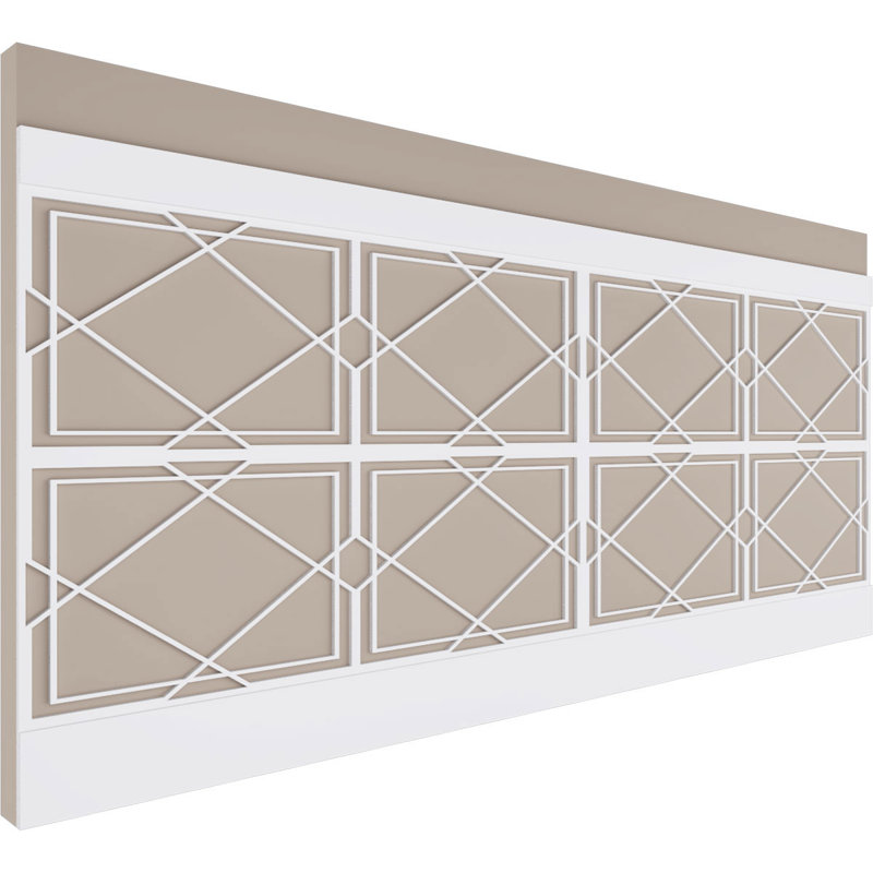 Panneaux muraux blancs 94,5 "(paquet de 4), L 40 po