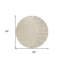 Tapis beige rond 8 po